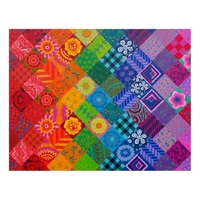 House of Puzzles - Patchwork Rainbow Puzzle 1000pc