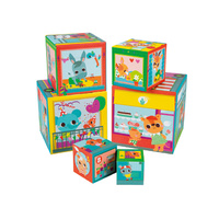 Janod - City Friends Square Stacking Pyramid