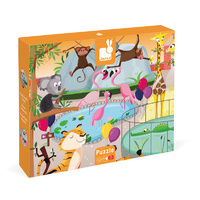 Janod - Tactile Puzzle Zoo 20pc