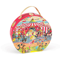 Janod - Circus Suitcase Puzzle 54pc