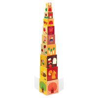Janod - Four Seasons Stacking Pyramid