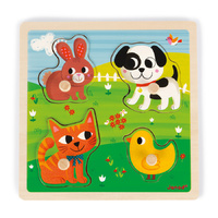Janod - Tactile Puzzle First Animals