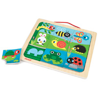 Janod - Happy Garden Magnetic Puzzle