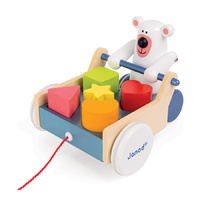 Janod - Shape Box Pull Along Bear