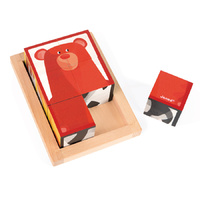 Janod - 6 Forest Blocks in Wooden Box