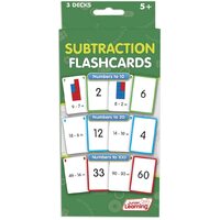 Junior Learning - Subtraction Flashcards