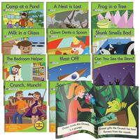 Junior Learning - 12 Decodable Readers - Letters & Sounds Phase 4 Set 1 Fiction
