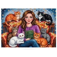 JaCaRou - Cats & Chapters Puzzle 1000pc
