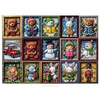 JaCaRou - Framed Christmas Charm Puzzle 1000pc