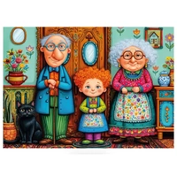 JaCaRou - Grandpa, Grandma & Me Puzzle 1000pc
