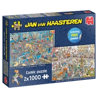 Jumbo - Jan Van Haasteren DIY Shop +  Renovation Project Puzzle 2x1000pc