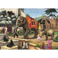 Jumbo - A Day at the Zoo Puzzle 1000pc