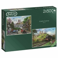 Jumbo - Corfe Castle Puzzles 2 x 500pc