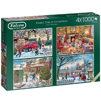 Jumbo - Family Time at Christmas Puzzles 4 x 1000pc