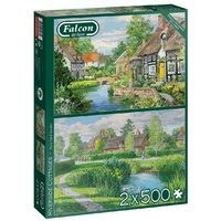 Jumbo - Riverside Cottages Puzzle 2 x 500pc