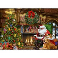 Jumbo - Santa by the Christmas Tree Puzzle 500pc