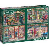 Jumbo - Corner Shops Puzzle 4 x 1000pc