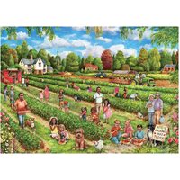 Jumbo - Strawberry Picking Puzzle 1000pc