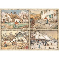 Jumbo - Anton Pieck, Four Seasons Puzzle 1000pc