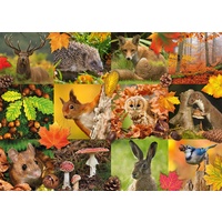 Jumbo - Autumn Animals Puzzle 1000pc