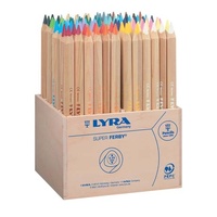 Lyra - Super Ferby Coloured Pencils in Wooden Box (96 pack)