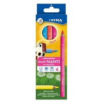 Lyra - Coloured Giants Neon Pencils (6 pack)