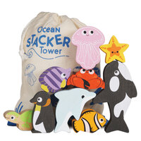 Le Toy Van - Petilou Ocean Stacking Animals (DAMAGED BOX)