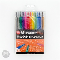 Micador - Basics Twist Crayons (12 pack)