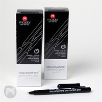 Micador - Stay Anywhere Permanent Pens (12 pack)