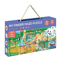 mierEdu - My Finger Maze Puzzle - At The Zoo 12pc