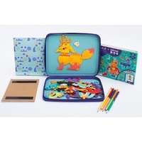 mierEdu - Puzzle + Draw Magnetic Kit - Crazy Monsters