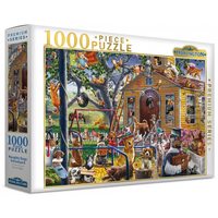 Harlington - Naughty Dogs Schoolyard Puzzle 1000pc