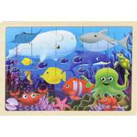 Masterkidz - Wooden Jigsaw Puzzle - Sea Creatures 20pc
