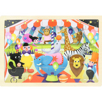 Masterkidz - Wooden Jigsaw Puzzle - Circus 20pc