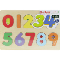 Masterkidz - Wooden Numbers Chunky Puzzle