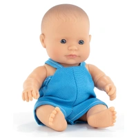 Miniland - My Friends & Me - Baby Doll Caucasian Boy 21cm