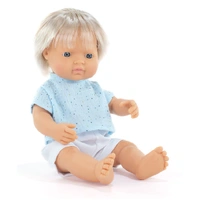 Miniland - My Friends & Me - Baby Doll Caucasian Boy Blond Hair 38cm