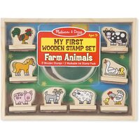 Melissa & Doug - My First Wooden Stamp Set - Farm Animals