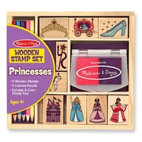 Melissa & Doug - Wooden Princess Stamp Set