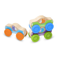 Melissa & Doug - First Play - Animal Stacking Cars