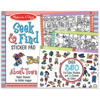 Melissa & Doug - Seek & Find Sticker Pad - Around Town