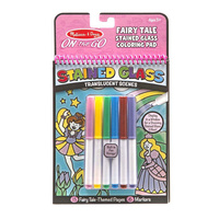 Melissa & Doug - On The Go - Stained Glass Colouring Pad - Fairy Tale