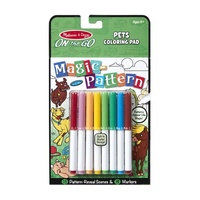 Melissa & Doug - On The Go - Magic Pattern Colouring Pad - Pets