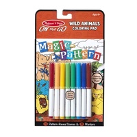 Melissa & Doug - On The Go - Magic Pattern Colouring Pad - Wild Animals