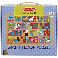 Melissa & Doug - Natural Play - Giant Floor Puzzle - ABC Animals 35pc