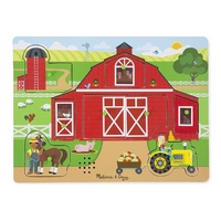 Melissa & Doug - Around the Farm Sound Puzzle - 8pc