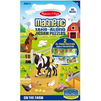 Melissa & Doug - Magnetic Take Along Jigsaw Puzzles - On the Farm