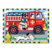 Melissa & Doug - Fire Truck Chunky Puzzle - 18pc