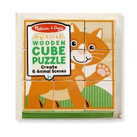 Melissa & Doug - My First Wooden Cube Puzzle - Animals