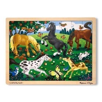 Melissa & Doug - Frolicking Horses Jigsaw Puzzle - 48pc